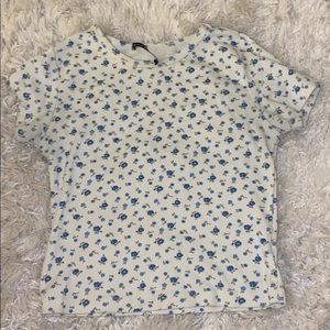 BRANDY BLUE FLOWER TEE